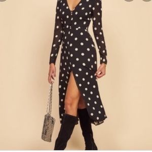 Reformation Orchard Polka Dot Dress